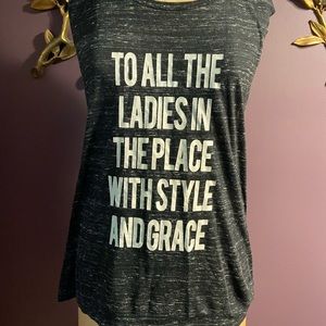 Muscle tank, loose fit. Notorious BIG lyrics